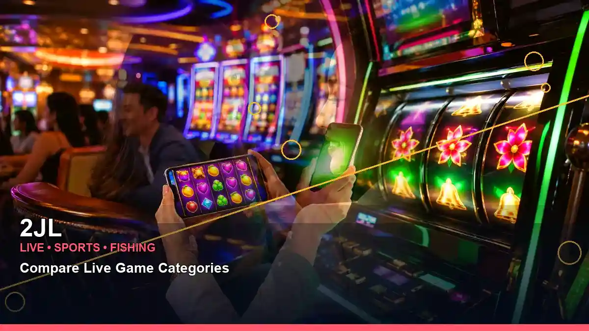 2JL layered collage gold jackpot slot games highlighting mobile-friendly casino play